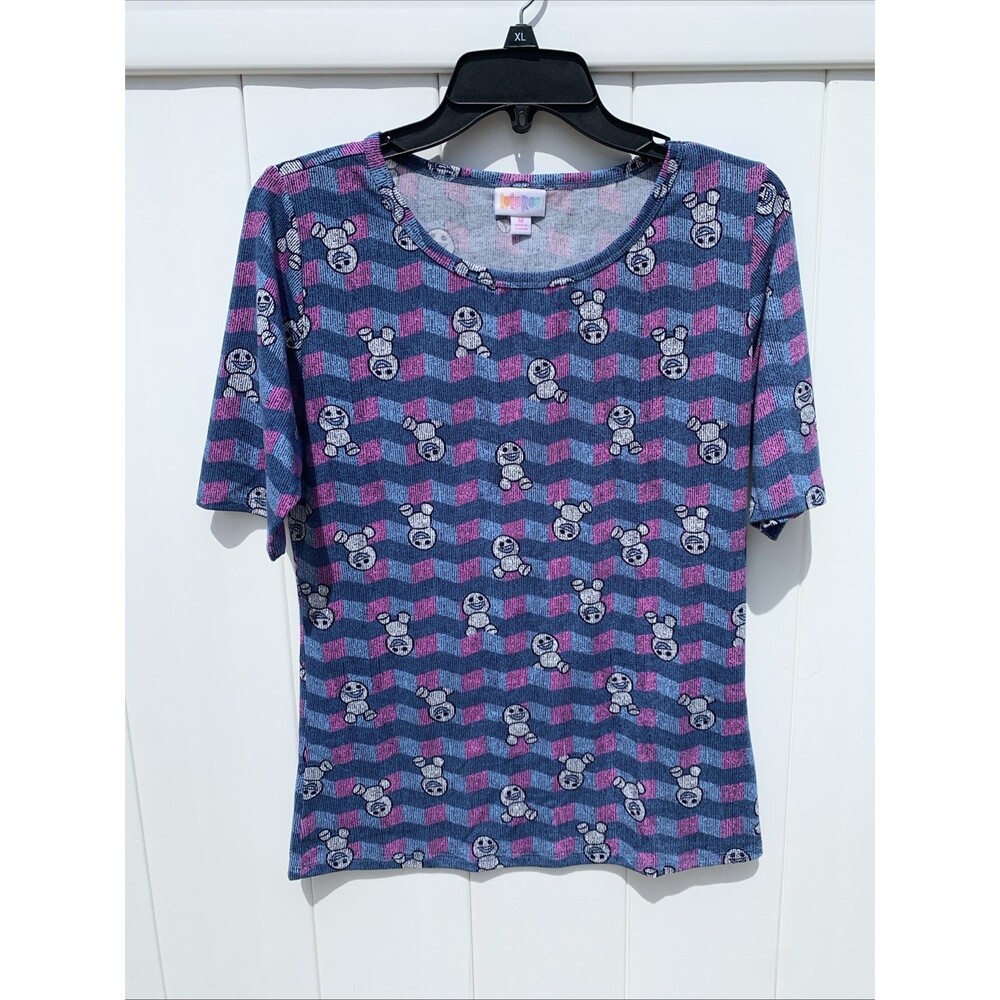 LuLaRoe Disney Frozen T-Shirt Women's Medium Short Sleeve Multicolor